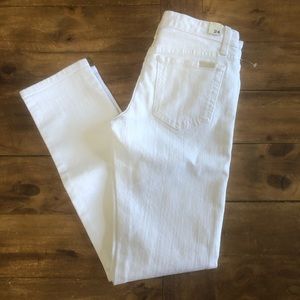 J brand white jeans